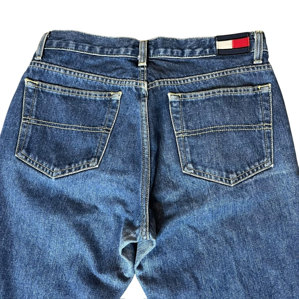 Vintage 2000 Tommy Hilfiger Blue Bootcut Jeans with Rich Indigo Hue - Picture 3 of 12